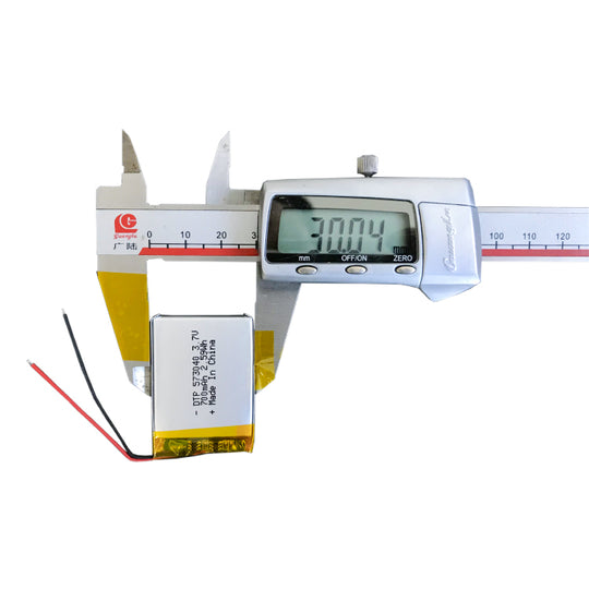 573040 700mAh with KC62133, UN38.3 & BIS | 3.7V LiPo Lithium Ion Battery
