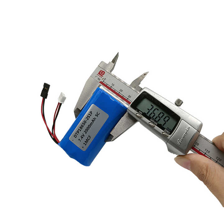 Cylindrical 18650-2S 7.2V  2000mah Li-ion Battery Pack (A-grade cell）