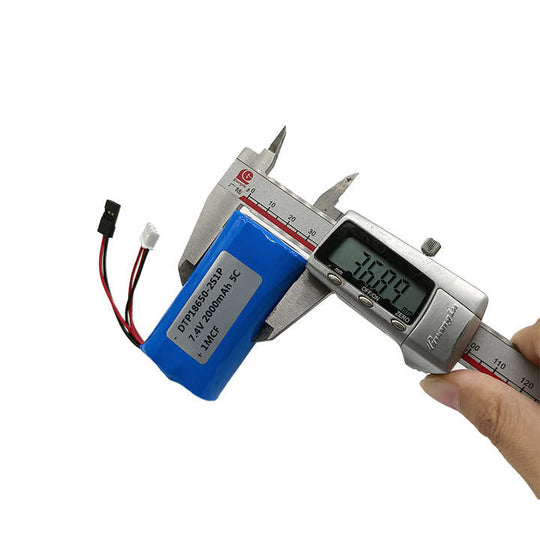 Cylindrical 18650-2S 7.2V  2000mah Li-ion Battery Pack (A-grade cell）